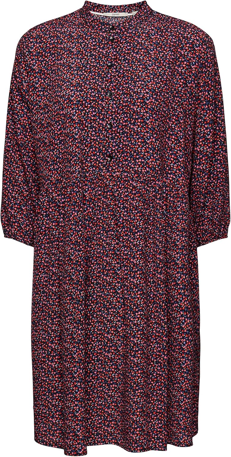 ESPRIT Damen 993ee1e307 Kleid, Schwarz