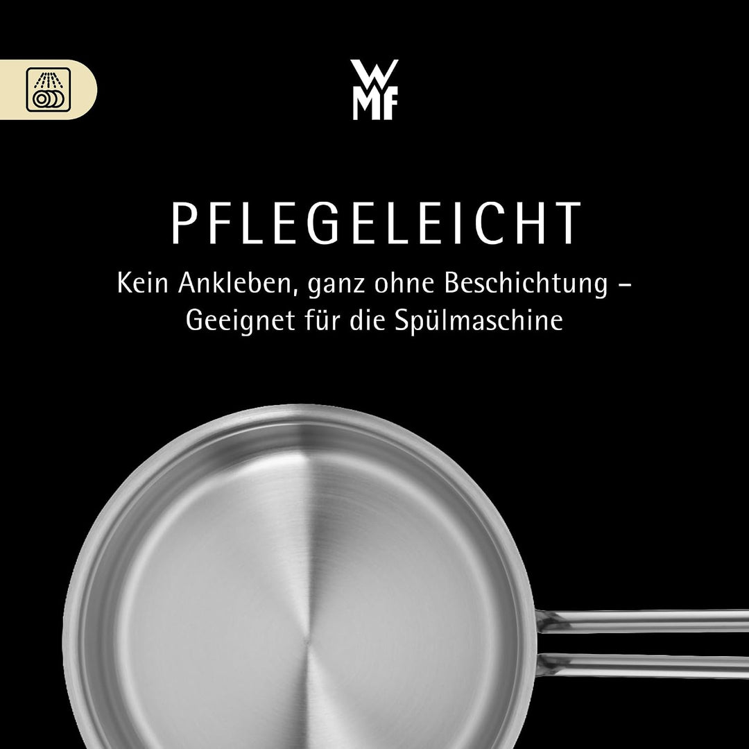 WMF Provence Plus Topfset Induktion 5-teilig, Kochtopf Set mit Glasdeckel, Cromargan Edelstahl polie