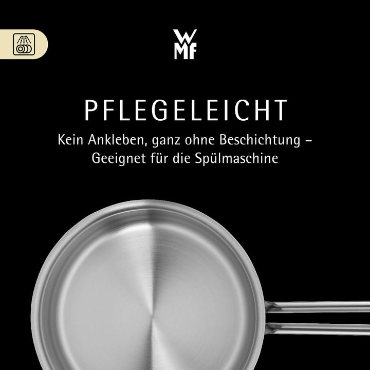 WMF Provence Plus Topfset Induktion 5-teilig, Kochtopf Set mit Glasdeckel, Cromargan Edelstahl polie