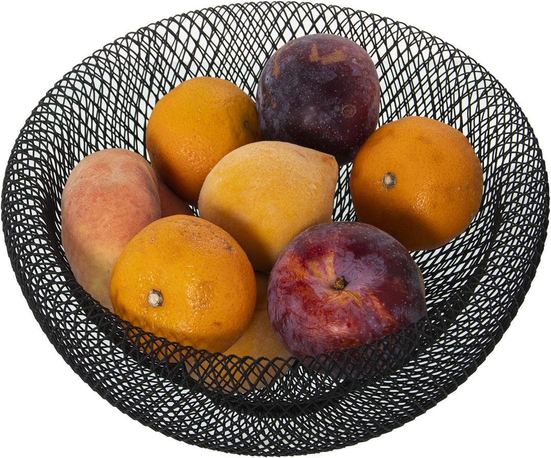 FRUTERO REDONDO METAL REJILLANEGRO °25X12CM
