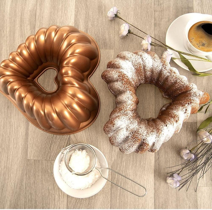 orion group Kuchenform Backform Tortenform mit Schornstein Kamin zum Backen von Kuchen Herz MARISSA