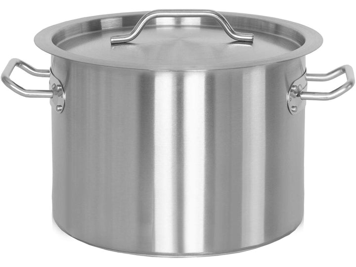 Beeketal 'BKT-14' Gastronomie Kochtopf ca. 13,5 Liter aus Edelstahl mit starken Griffen und Deckel,