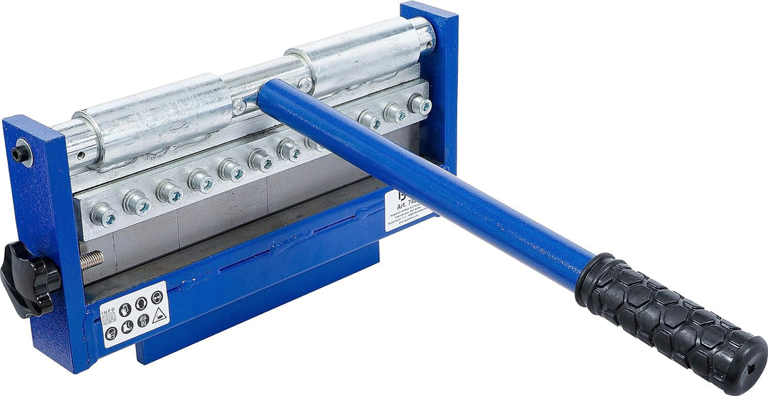 BGS 74245 | Mini-Blechbiegebank | 300 mm | Biegemaschine | Biegewinkel max. 90° | Rundbiege-Gerät/Ma
