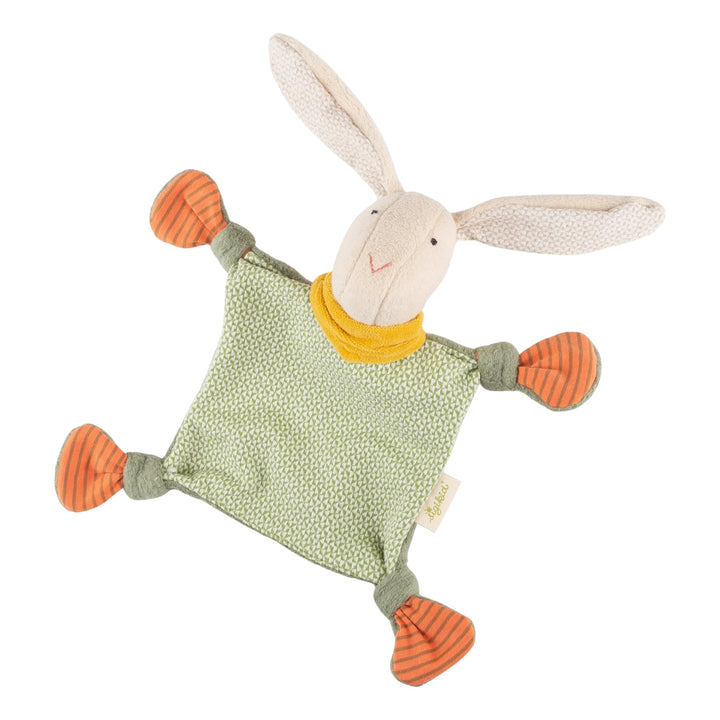 sigikid Baby Schnuffeltuch Schmusetuch Kuscheltuch ab Geburt Geschenkidee Grün/Rot/Beige/Hase, Grün/