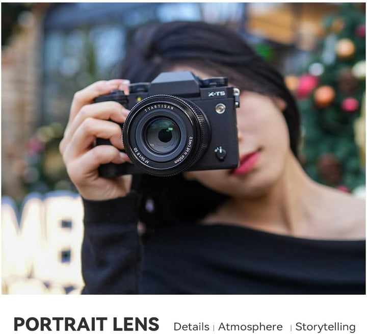 TTARTISAN AF 56 mm F1.8 für Fuji X-Mount Objektiv, APS-C 56 mm f/1.8 Autofokus Prime STM Objektive (