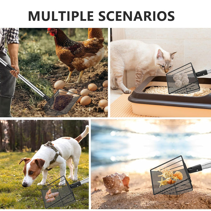 Hühnerkotschaufel, Chicken Poop Scooper, Einstellbare Hühnerschaufel für die Reinigung, Hühnerstall