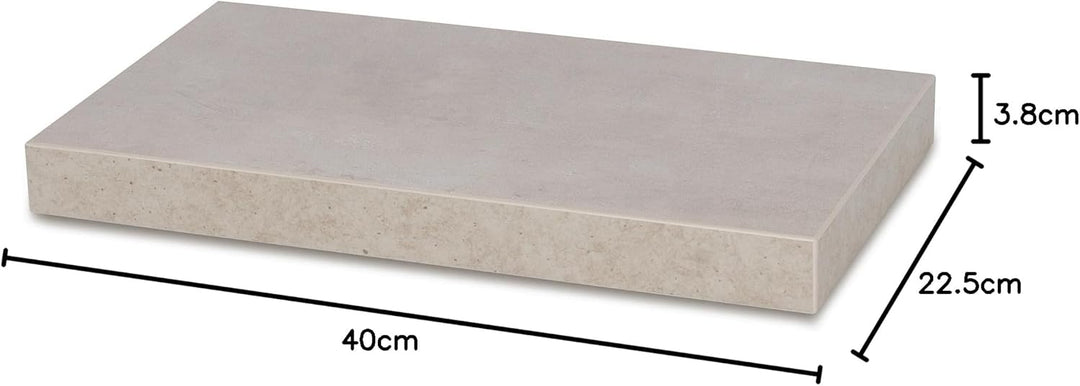 levandeo Wandboard Bobby B x H x T: 40x3,8x22,5cm Betonoptik Grau 40cm Wandregal Board Bücherregal