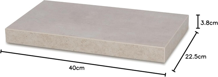 levandeo Wandboard Bobby B x H x T: 40x3,8x22,5cm Betonoptik Grau 40cm Wandregal Board Bücherregal