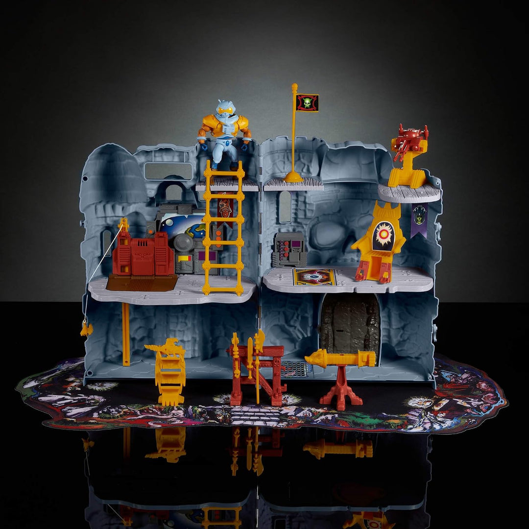 Masters of The Universe Spielset Vintage-Schloss Grayskull mit Spielmatte und Raumfahrerfigur, Burgt