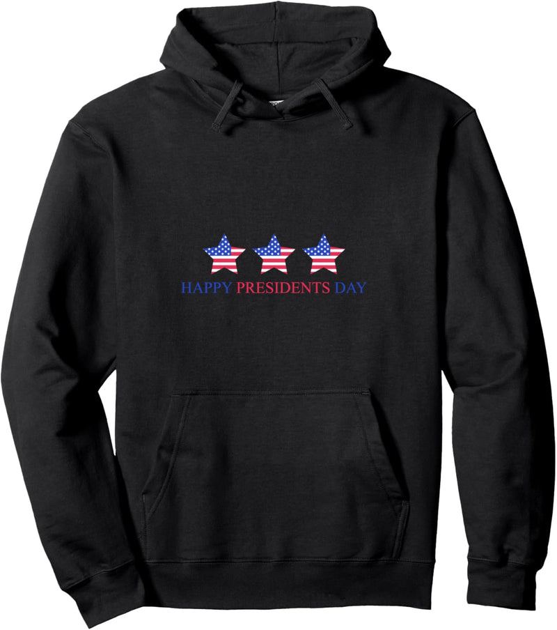 Amerikanische Flagge des Präsidents Day Stars Pullover Hoodie