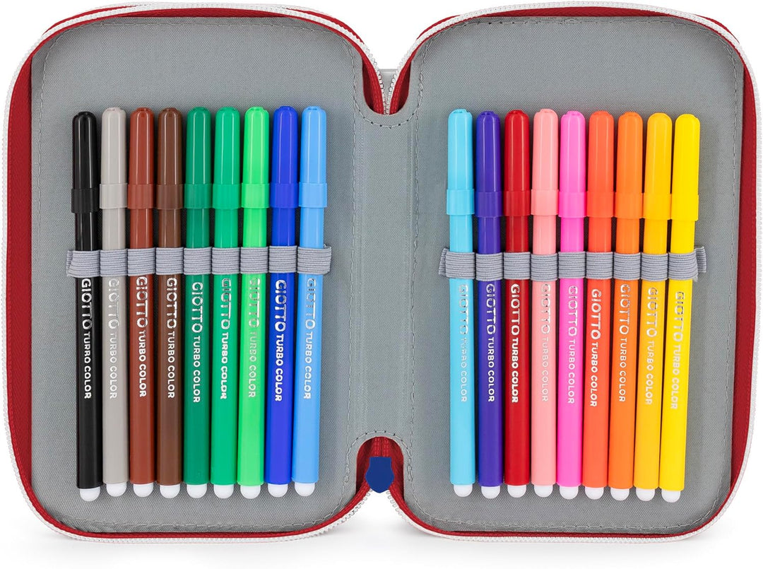 3-Fach Federmäppchen Jungen Gefüllt für Sonic Fan – Schulmäppchen Set 46 Teile mit Radierbaren Stift