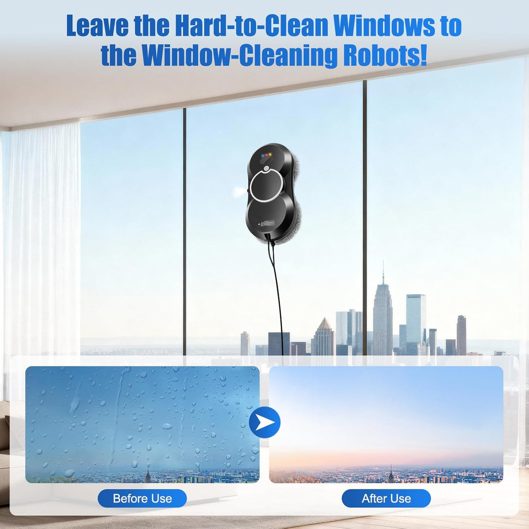 Fensterputzroboter Automatischer Fensterreinigungsroboter Fensterroboter Mit Wasserstrahl,Automatisc
