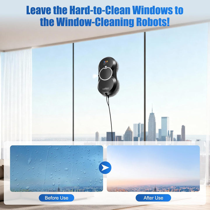 Fensterputzroboter Automatischer Fensterreinigungsroboter Fensterroboter Mit Wasserstrahl,Automatisc