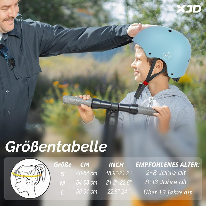 XJD Fahrradhelm Kinder Jugend Klassiker Kinderhelm Mädchen Skaterhelm für Fahrrad Skateboard Scooter