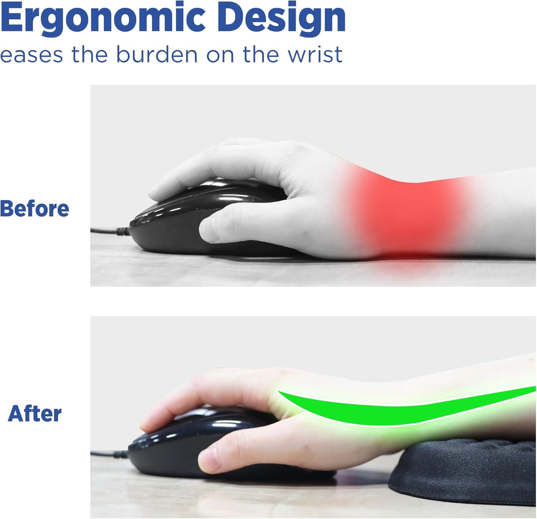 Gimars Wrist Rest Handgelenkauflage Ellbogenauflage Unterstützung für Tastatur und Maus, Memory-Foam