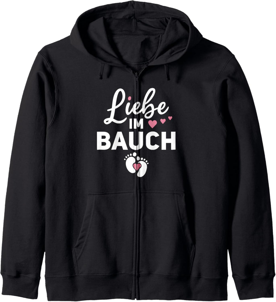 Ich Bin Schwanger Schwangerschaft Ankündigung Liebe Im Bauch Kapuzenjacke