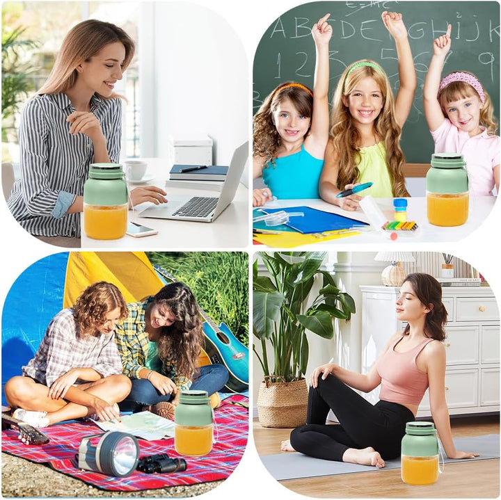 Tragbarer Mixer, Smoothie Maker To Go 1300 ml, Kabellos USB Wiederaufladbar Frischer Saft Standmixer