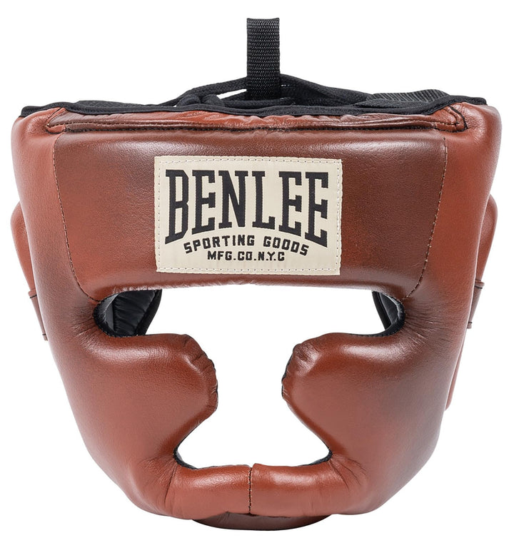 BENLEE Kopfschutz aus Leder PREMIUM HEADGUARD Brown/Black/Beige S/M, Brown/Black/Beige S/M