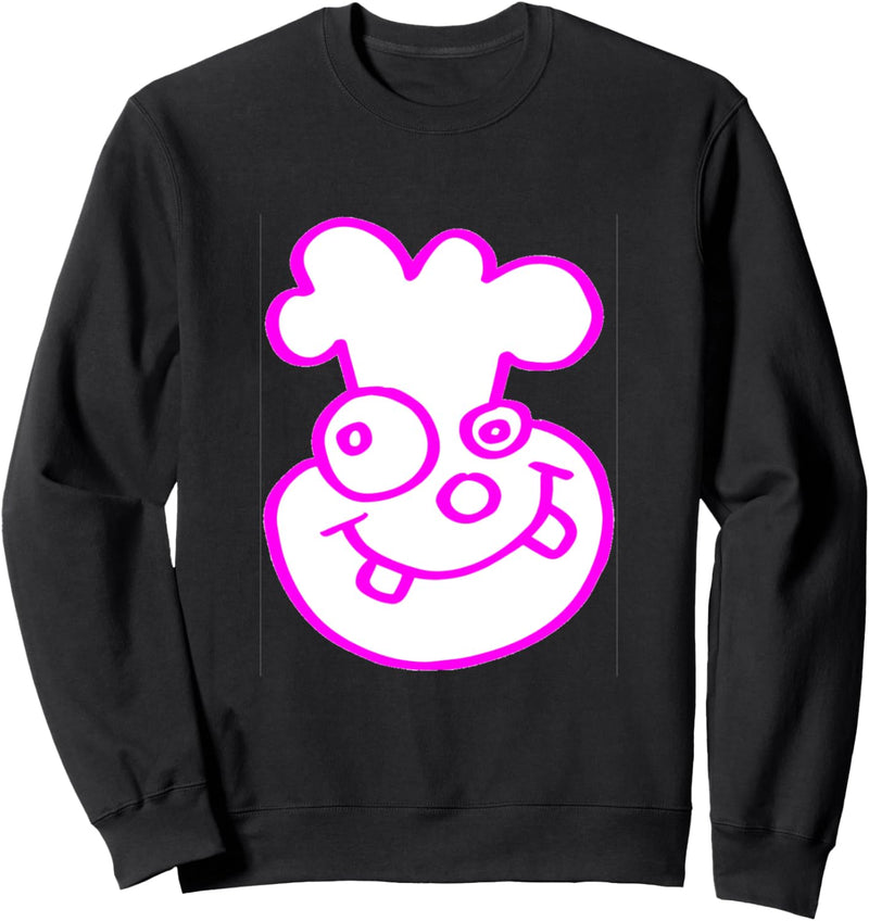 Lustiges rosa Gesicht Sweatshirt