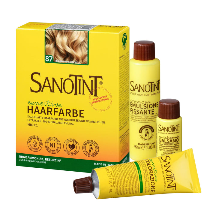 SANOTINT® sensitive 87 ?Honigblond Extra Hell? (0.12 L) Goldblond 1 stück (1er Pack), Goldblond 1 st