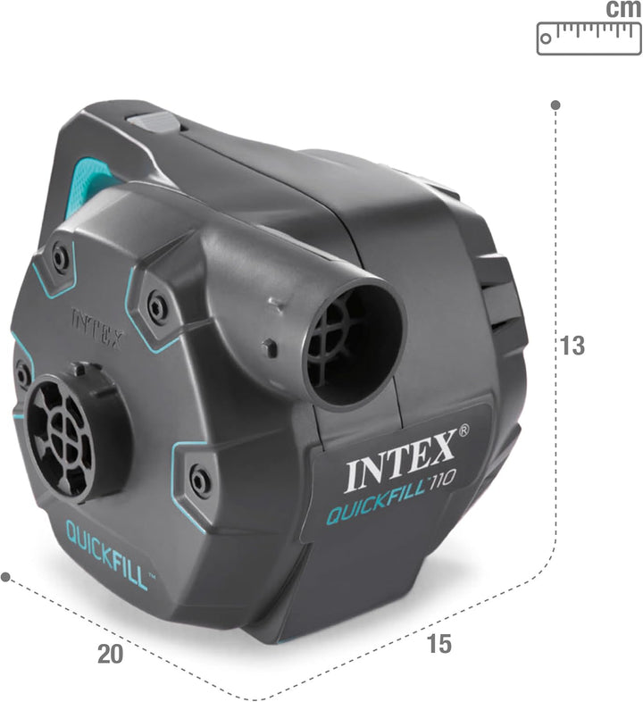 Intex 230 Volt Quick-Fill Ac Electric Pump, 66644, Schwarz Single, Single