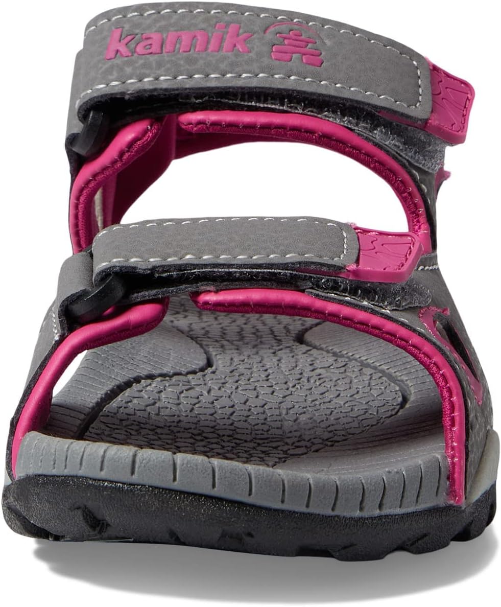 Kamik Mädchen Lobster2 Knöchelriemchen 34 EU Dark Grey Pink, 34 EU Dark Grey Pink