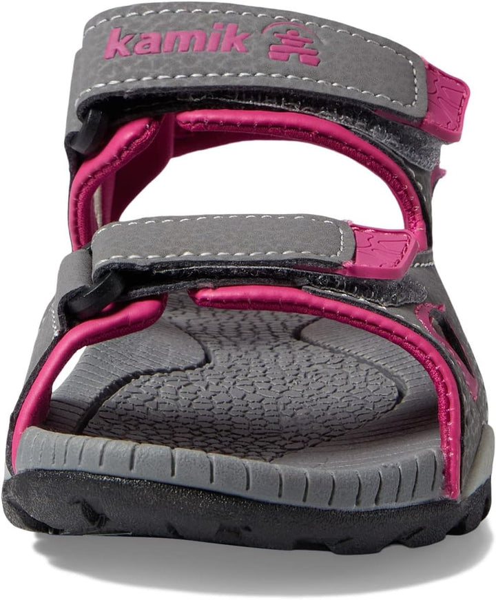 Kamik Mädchen Lobster2 Knöchelriemchen 34 EU Dark Grey Pink, 34 EU Dark Grey Pink