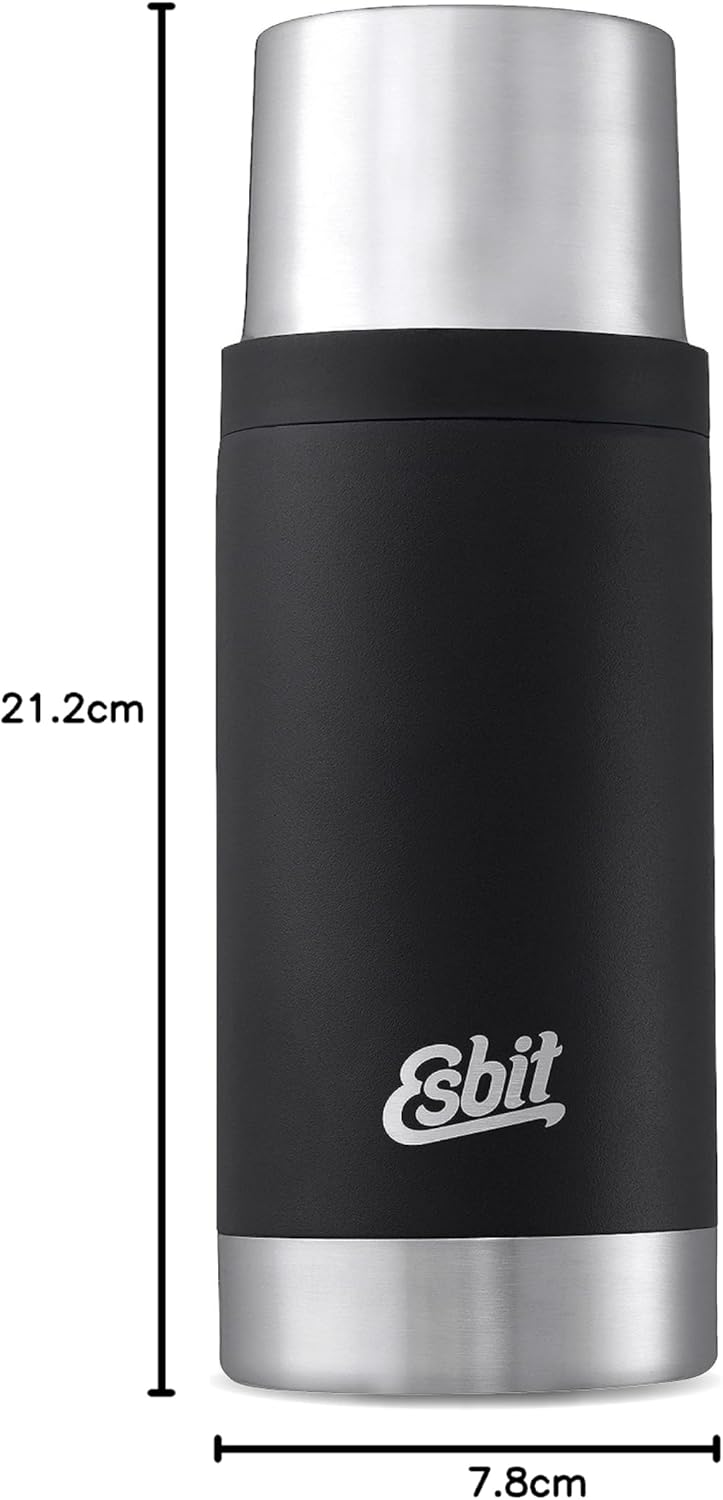 Esbit Thermoflasche Sculptor - Isolierte Flasche aus Edelstahl für warme und kalte Getränke – 500 ml