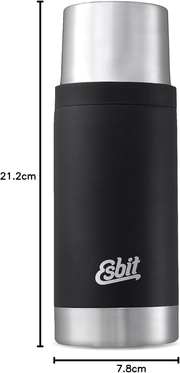 Esbit Thermoflasche Sculptor - Isolierte Flasche aus Edelstahl für warme und kalte Getränke – 500 ml