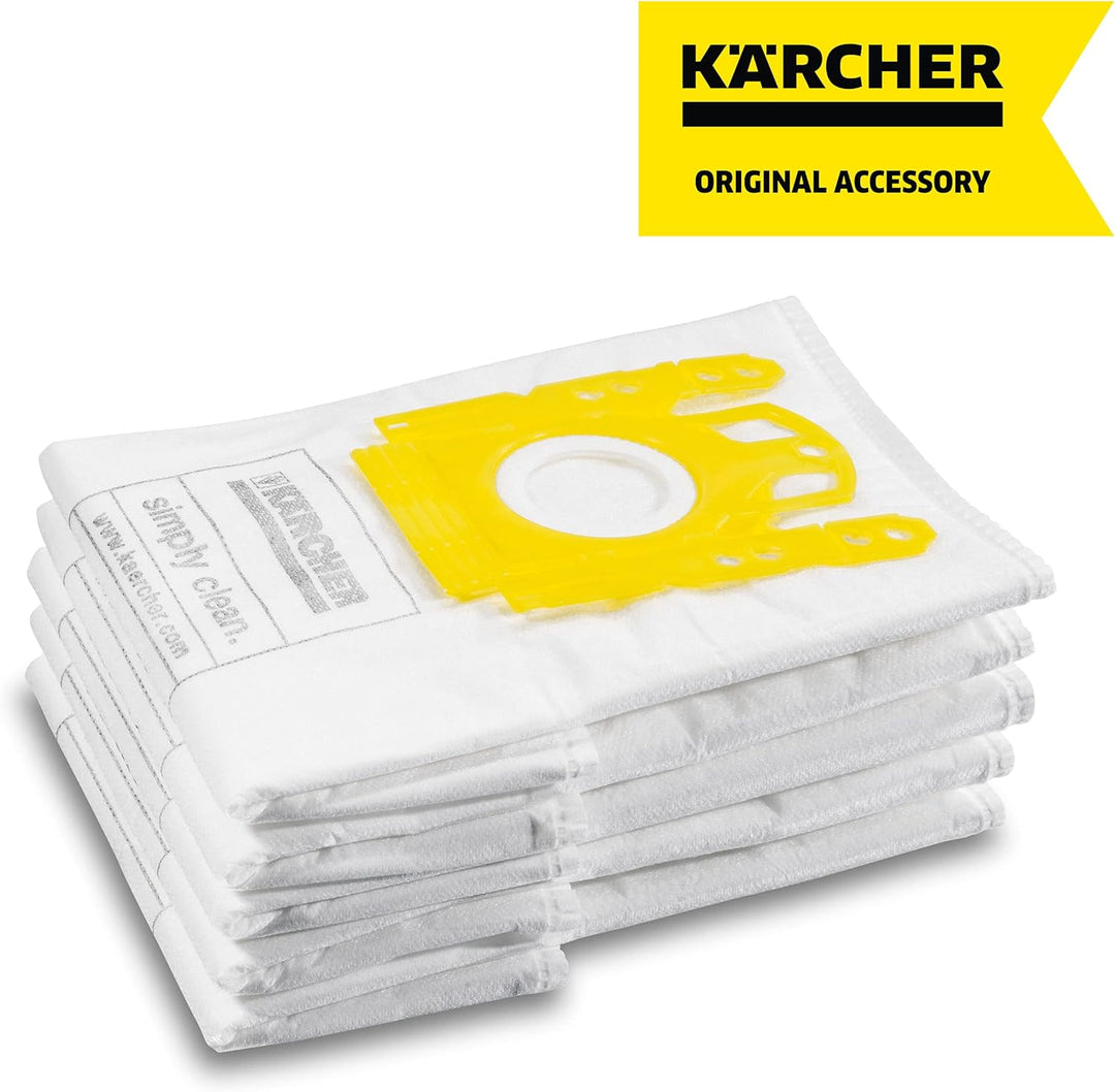 Kärcher 6.904-329.0 Filterbeutel Ersatz (5 stück), 1 - Pack (Packung mit 2) Weiss / Gelb 1 - Pack (P