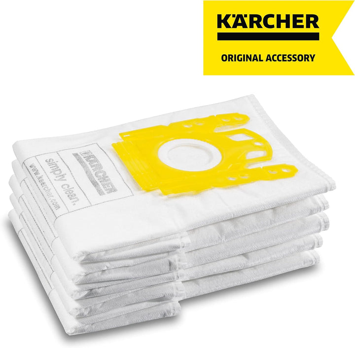 Kärcher 6.904-329.0 Filterbeutel Ersatz (5 stück), 1 - Pack Weiss / Gelb 1 - Pack, Weiss / Gelb 1 -