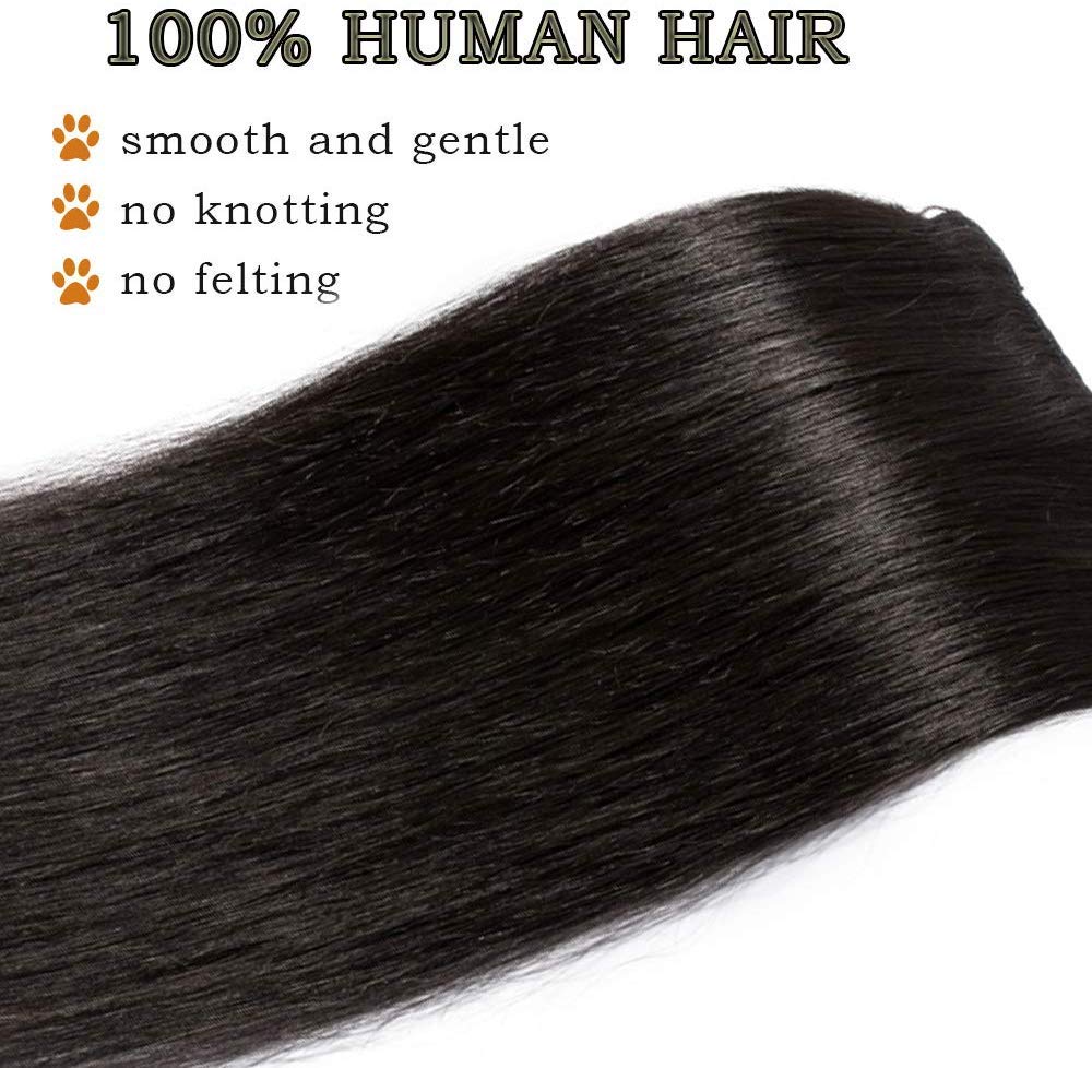 SEGO Extensions Clip in Echthaar 8 Pcs Remy Haarverlängerung Natürliche Haarteil glatt 100% Menschli