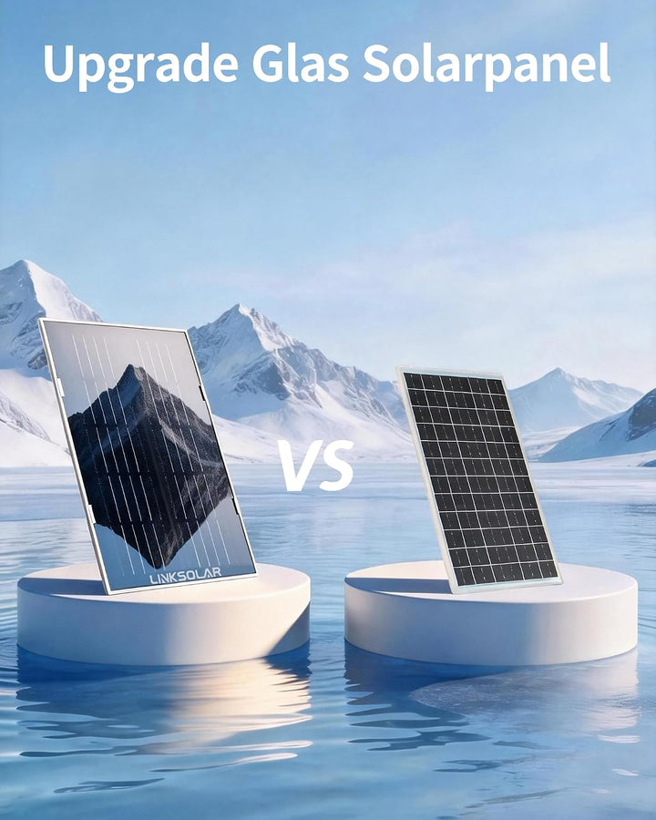 8W Solarpanel für Ring-Sicherheitskamera, Micro-USB, DC &amp; USB-C Schwarz-8w, Schwarz-8w