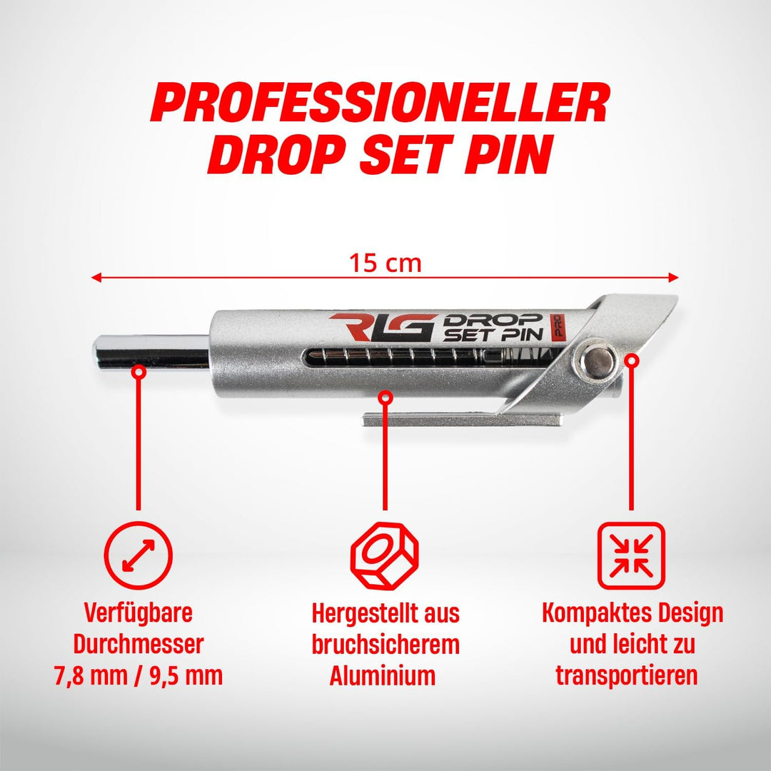 RLG RL GRIPS Drop Set Pins Pro für Fitnessstudios – Aluminiumstifte für den professionellen Einsatz