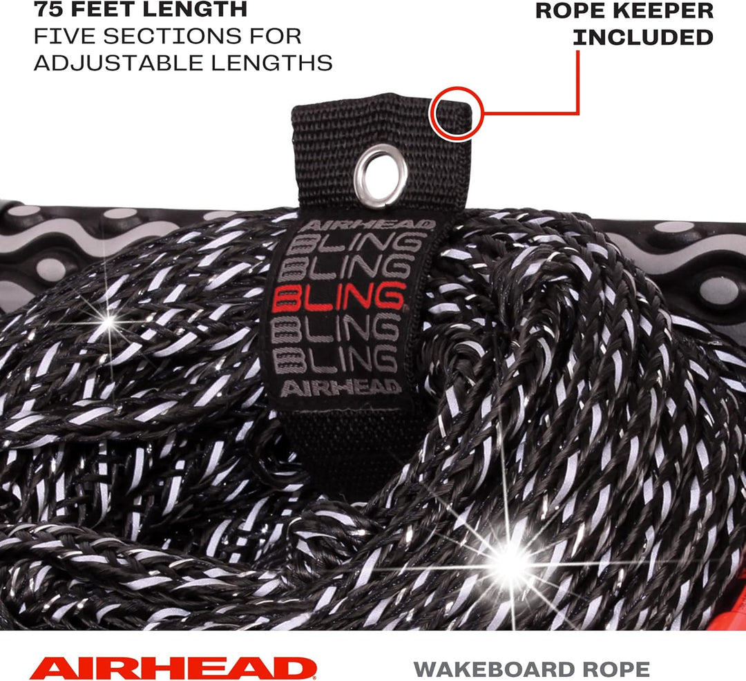 AIRHEAD Wakeboard Rope schwarz / grau 900 inches, schwarz / grau 900 inches