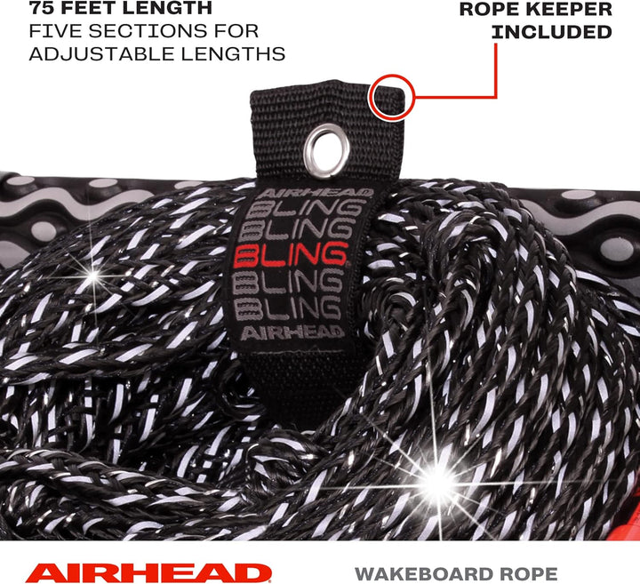AIRHEAD Wakeboard Rope schwarz / grau 900 inches, schwarz / grau 900 inches