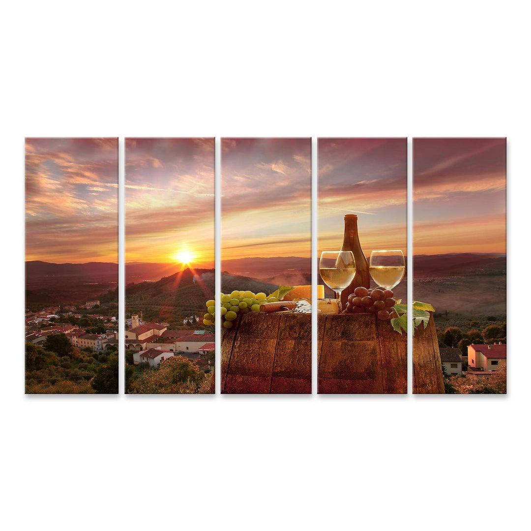 islandburner Bild auf Leinwand Weinberg In Chianti Toskana 11A Bilder Wandbilder Poster Leinwand 170