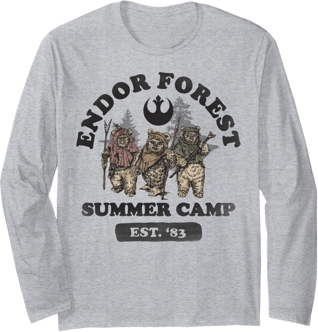Star Wars Ewok In Forest Summer Camp Langarmshirt