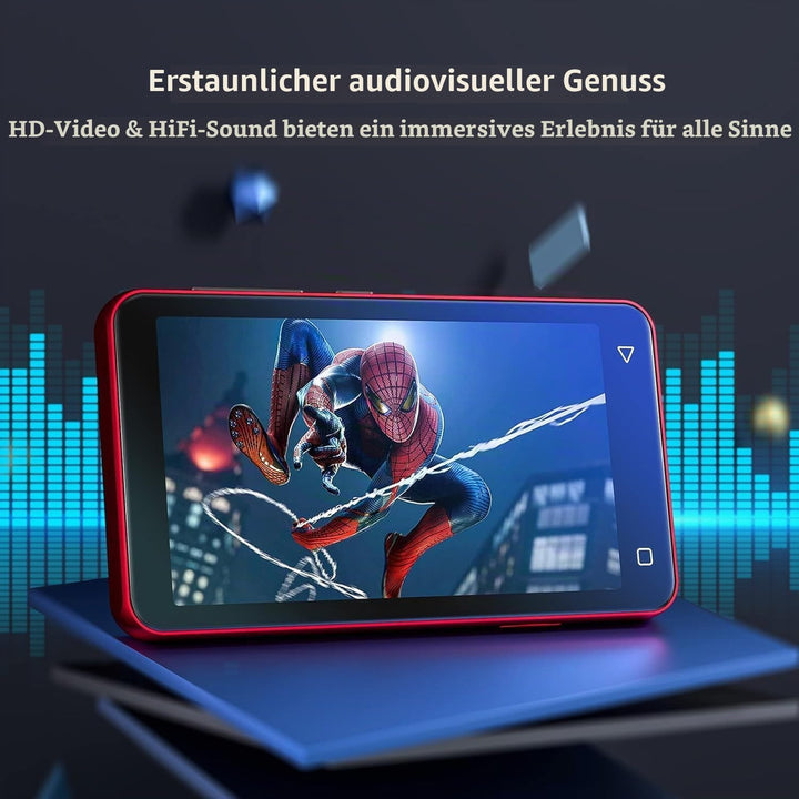 innioasis 16 GB MP3-Player mit Bluetooth und WLAN, MP3-Player, Apple Music, 4 Zoll Touchscreen, Andr
