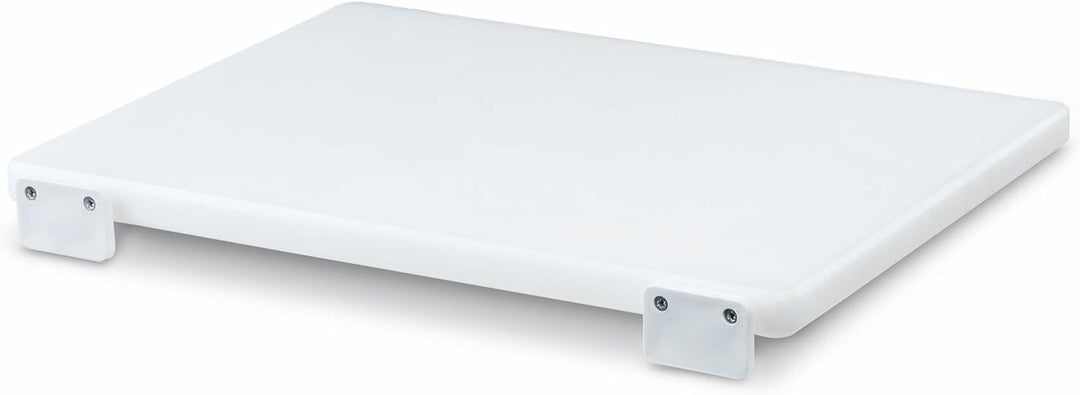 AUSONIA - 66406 FLEISCHER-SCHNEIDEBRETT AUS POLYETHYLEN 50 X 30 X 2, WEISS, KANN AN WAND/MÖBEL BEFES