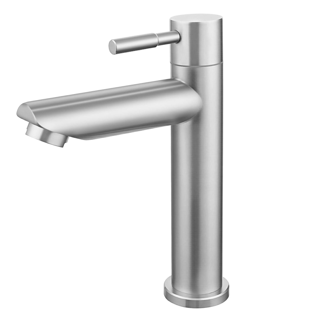 Kaltwasserhahn Gäste Wc, Wasserhahn Kaltwasser für Kleine Waschbecken, Edelstahl Kaltwasserhahn mit