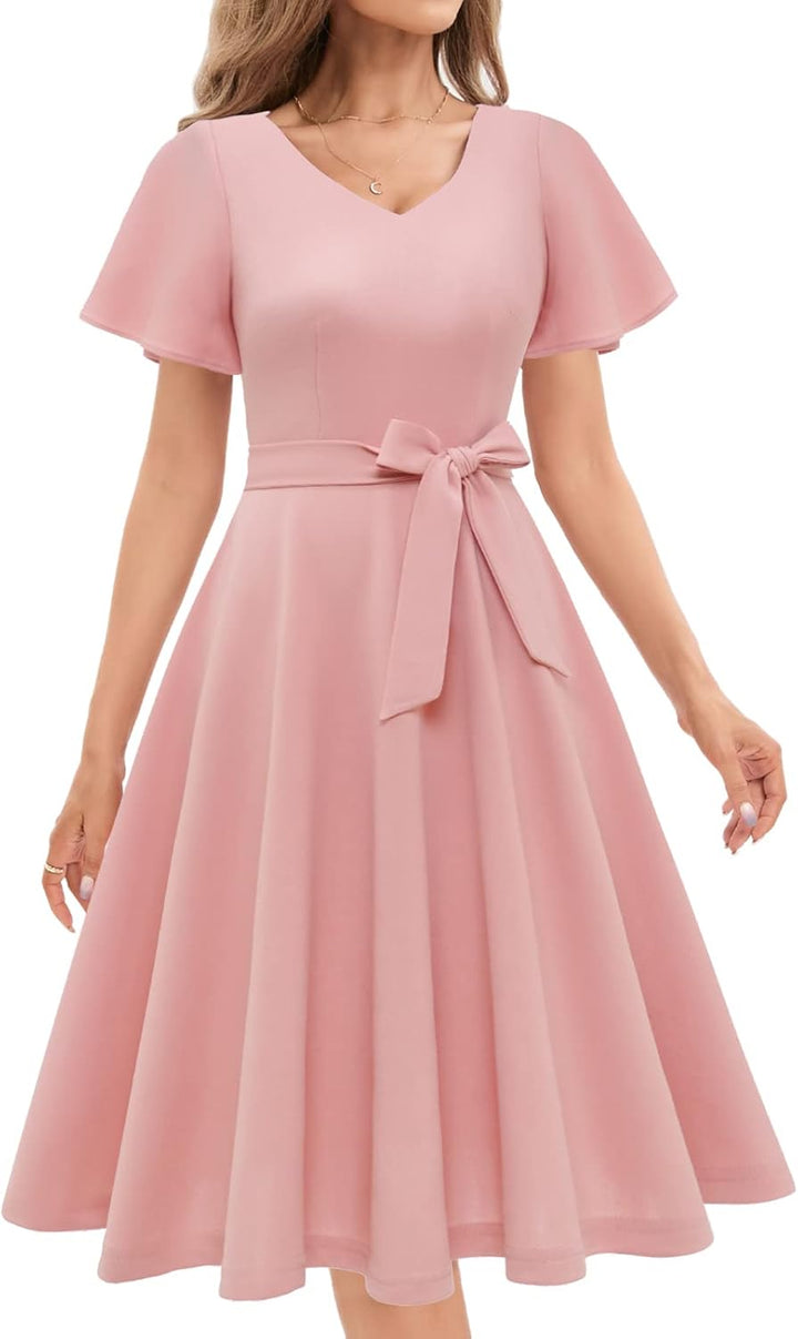 Gardenwed Kleider Damen Rockabilly Kleider Damen Festliche Kleider für Damen Rockabilly Kleid Cockta
