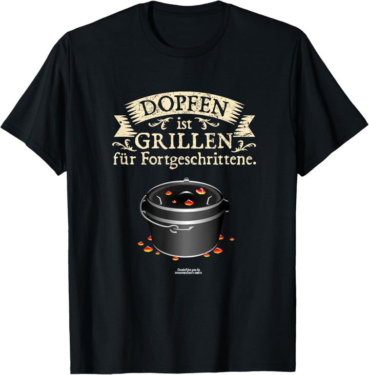 Dutch Oven Spruch Dopfen vs. Grillen Dutch Oven T-Shirt