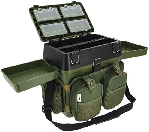 NGT Session' Seat Box-System mit Canvas-Rucksack-Übermantel, grün, Einheitsgrösse