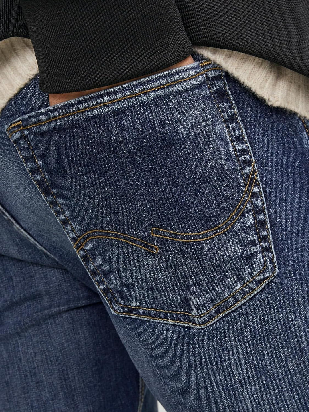 JACK &amp; JONES Male Slim Fit Jeans JJIGLENN JJICON JJ 257 50SPS NOOS Slim Fit Jeans 33W / 36L Blue Den