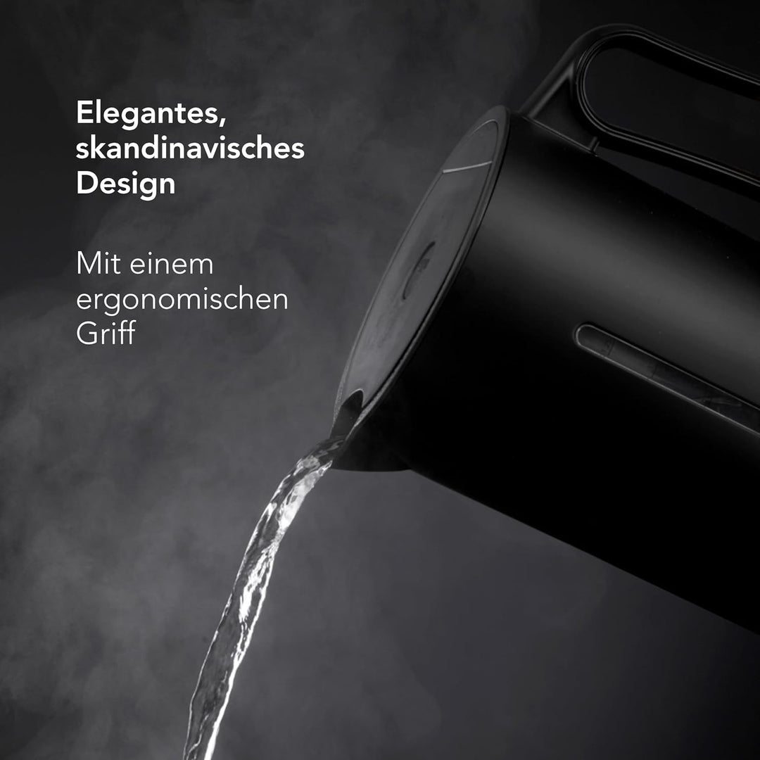 Wilfa SVART FORMAT Wasserkocher - mit einem Fassungsvermögen von 1,25 Liter, 2200 Watt, aussenliegen