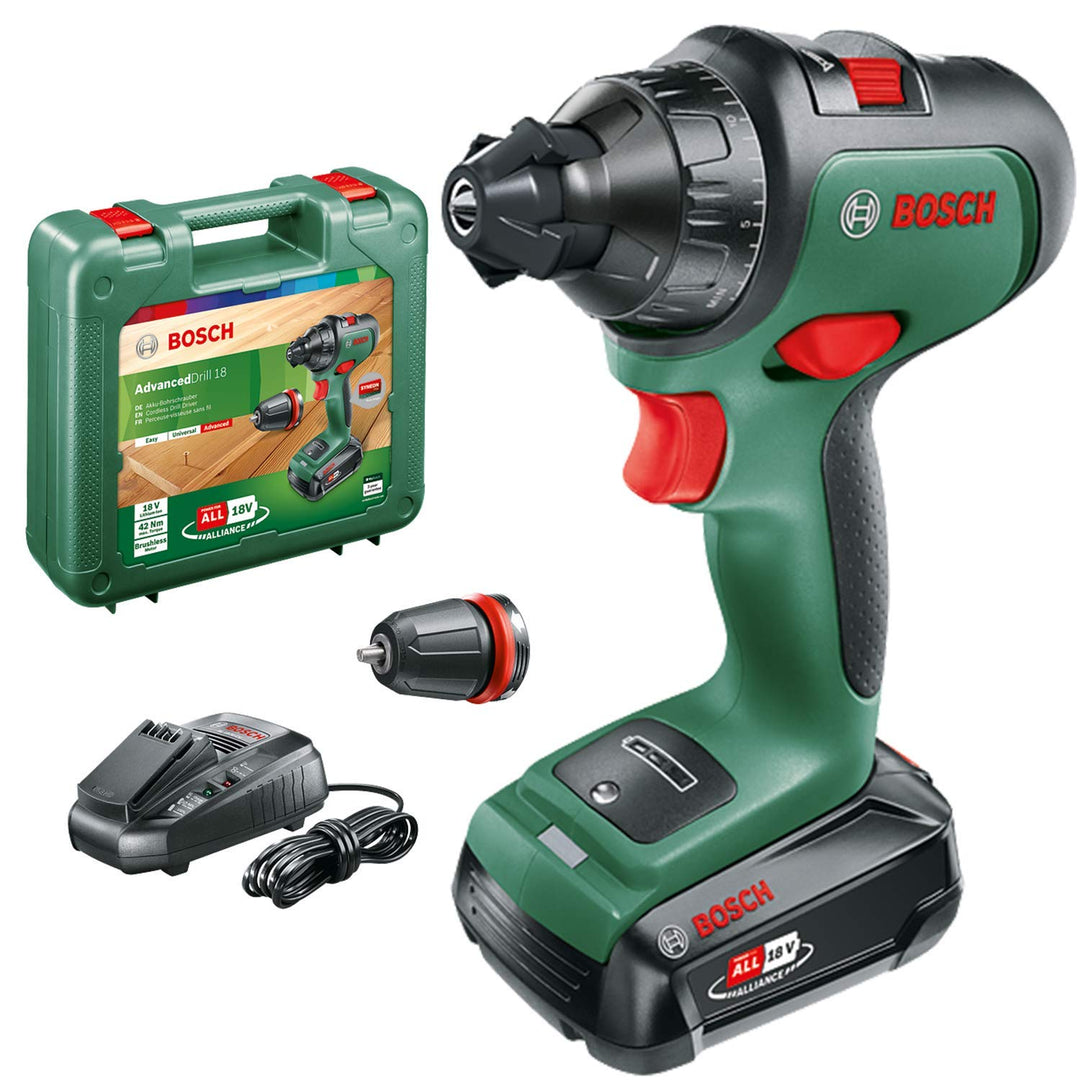 Bosch Home and Garden Bosch Akkubohrschrauber AdvancedDrill 18 (mit Akku, 18 Volt System, im Koffer)