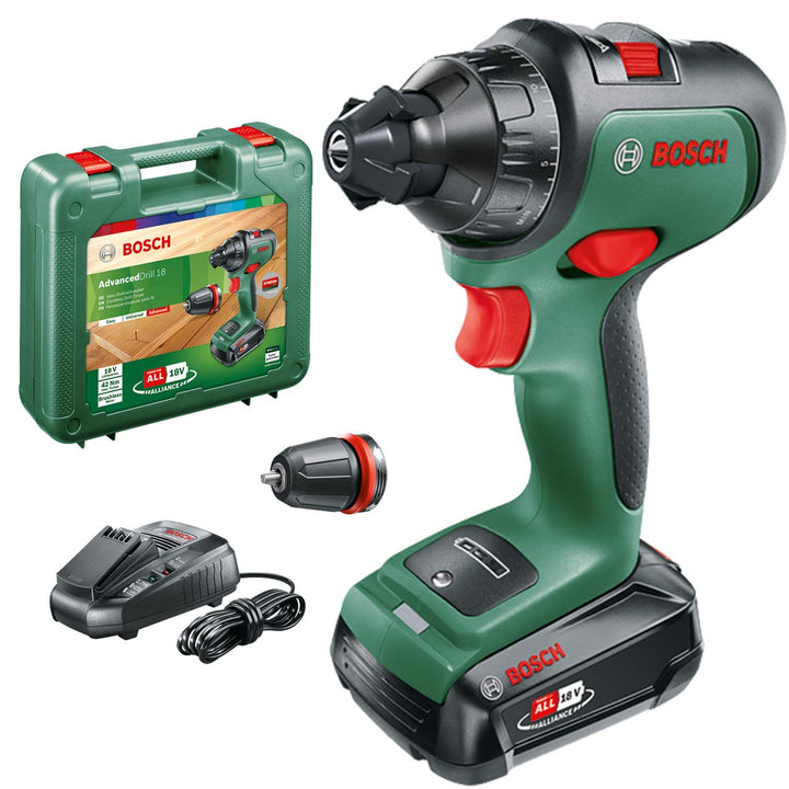 Bosch Home and Garden Bosch Akkubohrschrauber AdvancedDrill 18 (mit Akku, 18 Volt System, im Koffer)
