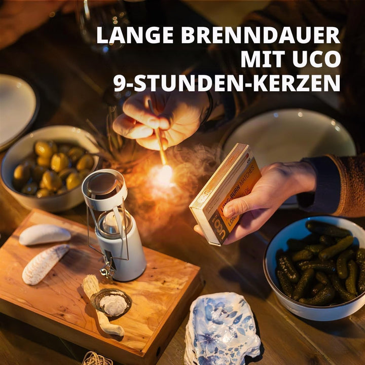 Original Kerzenlaterne, pulverbeschichtet, Gletscher, aktualisierte Farbe, 16,5 cm, Gletscher