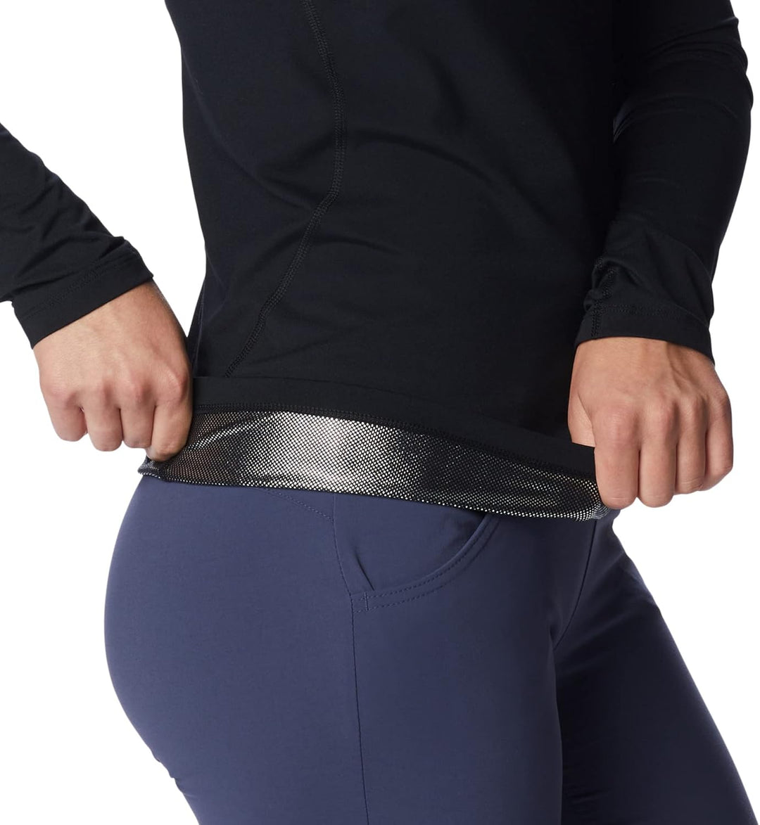 Columbia Baselayer für Damen, Midweight Stretch Long Sleeve Top, Polyester, 1639021 XS Black (New Co